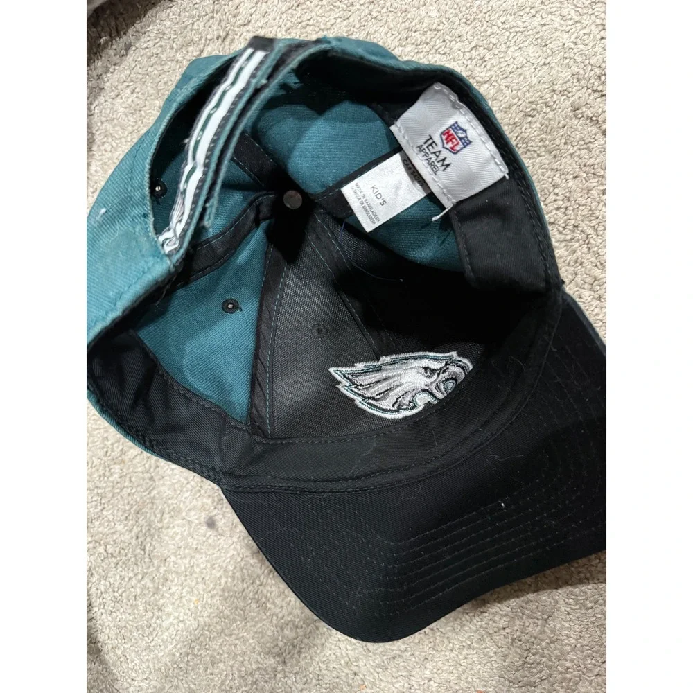 NFL‎ Philadelphia Eagles Youth Baseball Cap Green Black Embroidered Logo
